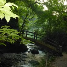 岩戸川に架かる太鼓橋
