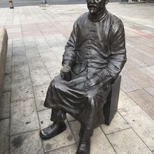 こんな銅像を発見。どなたかな。