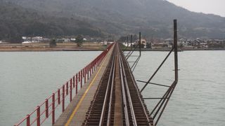 丹後鉄道宮舞線に乗ると渡る川