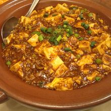 お店の方オススメの麻婆豆腐