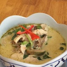 美味しかった、鶏肉のグリーンカレー。