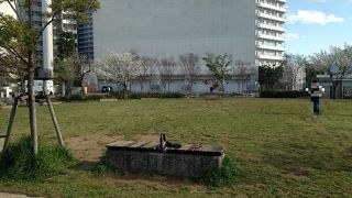 神奈川台場跡地の説明が