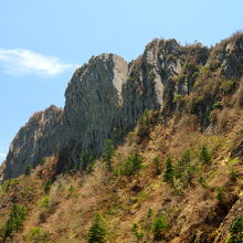 天狗岳の猛々しい岩稜