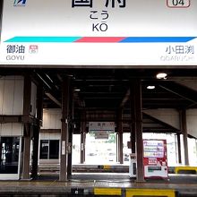 国府駅のホーム