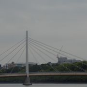 天満橋の一つ上流に架かる歩行者、自転車専用橋