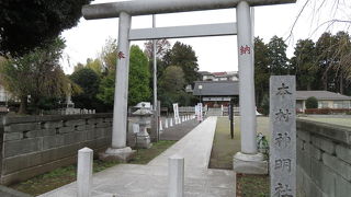 二俣川駅と鶴ヶ峰駅の間にある神社