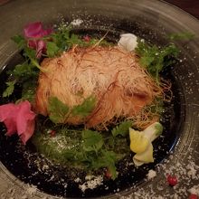 サーモンのパリパリ焼き　見た目もきれいです