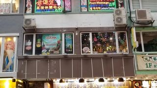 地下鉄B出口からの裏通り