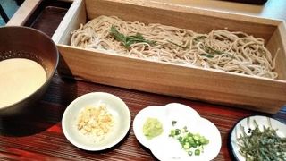 くるみだれの蕎麦を満喫