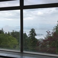 大浴場から琵琶湖一望