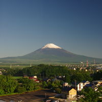 天気良ければ、窓から素晴らしい富士山が見える