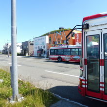 無事宗谷岬バス停到着