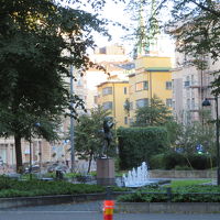 ホテル前の公園