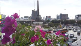 交通量多いロータリー