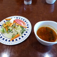 ランチ（スープとサラダ）