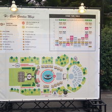 会場案内図です