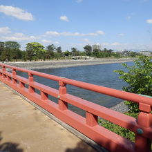 朝霧橋から見た宇治公園