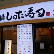 JR蒲田駅の西口にある気軽に利用できるお寿司屋さん