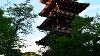 上野公園にある五重塔