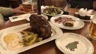 場所がわかりにくいので注意　ペチェネー・コレノは２人でも食べきれなかった