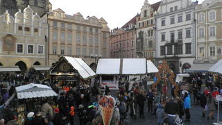 天文時計の見える広場