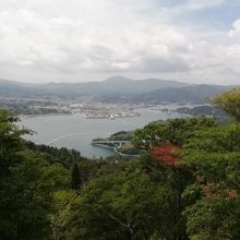大島の亀山展望台からの眺め