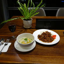 カレー＆揚げ出し豆腐