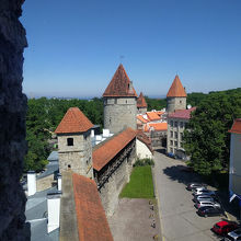 塔の一番高い場所から見える景色