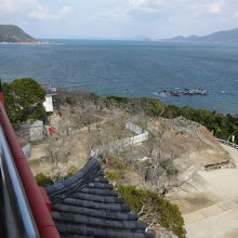 天守の最上階からの眺望です。