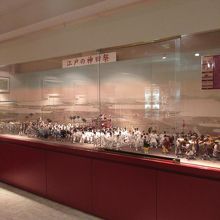 ２階の展示品(江戸の神田祭のジオラマ)