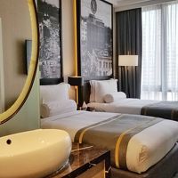 ツインの部屋。十分な広さ。