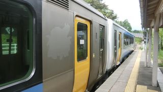 最高地点を走る高原列車です