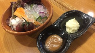 野菜盛合せ、刺身盛合せを飲み放題で！