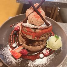 チョコレートパンケーキ！