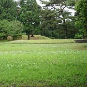 今は公園のような感じの場所