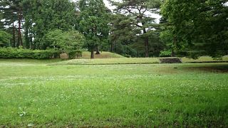 今は公園のような感じの場所