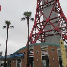 フェリーターミナルの方から見ています