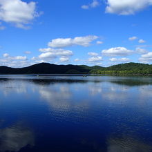 塘路湖の風景