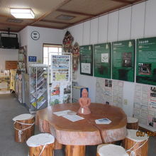 古墳館に入ったところ、奥にチケット売り場があります