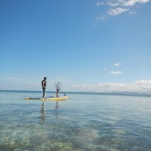 ＳＵＰ。波が穏やかであっさり立てました。