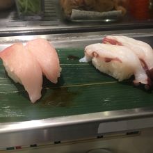 ビンチョウマグロ、タコ