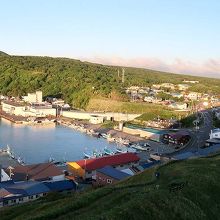 ペシ岬から見た夕日ヶ丘方面のパノラマ