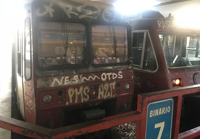 ナポリからポンペイ遺跡へ行ける鉄道