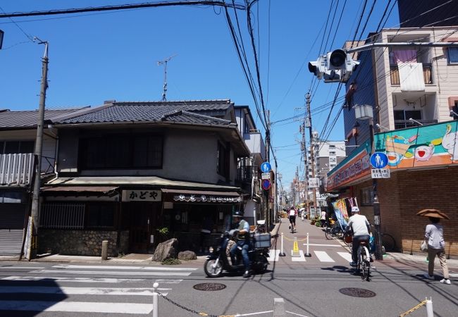 味ある昔ながらの商店街