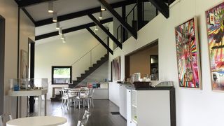 ハラミュージアムアークのカフェ