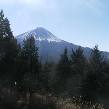 山頂の五湖台から見た富士山