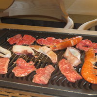 夕食ビッフェ、熊野牛の焼肉