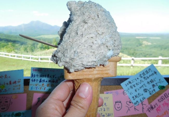 開陽台で食べました