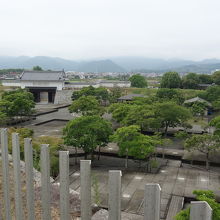 本丸高台跡から見た風景。