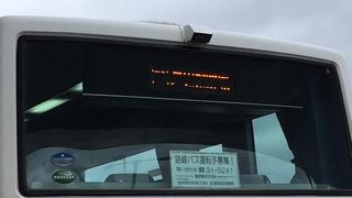 旭山動物園行のバスあり